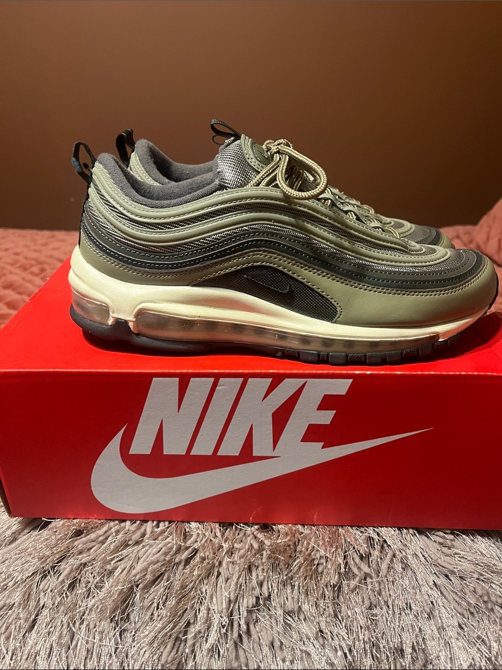 Nike Women’s Olive Green Air Max 97 Sneakers